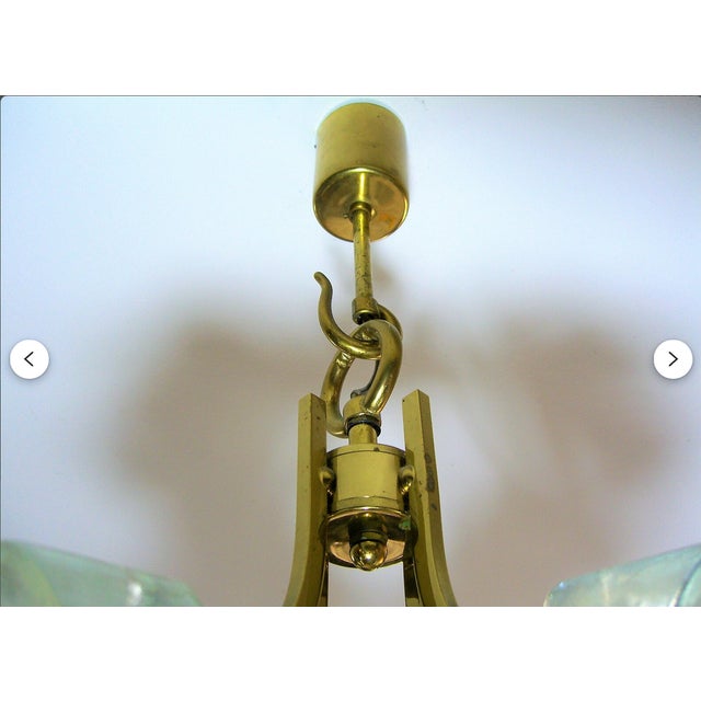 1960s Brass Pendant Light by Simon & Schelle, 1960s For Sale - Image 5 of 9