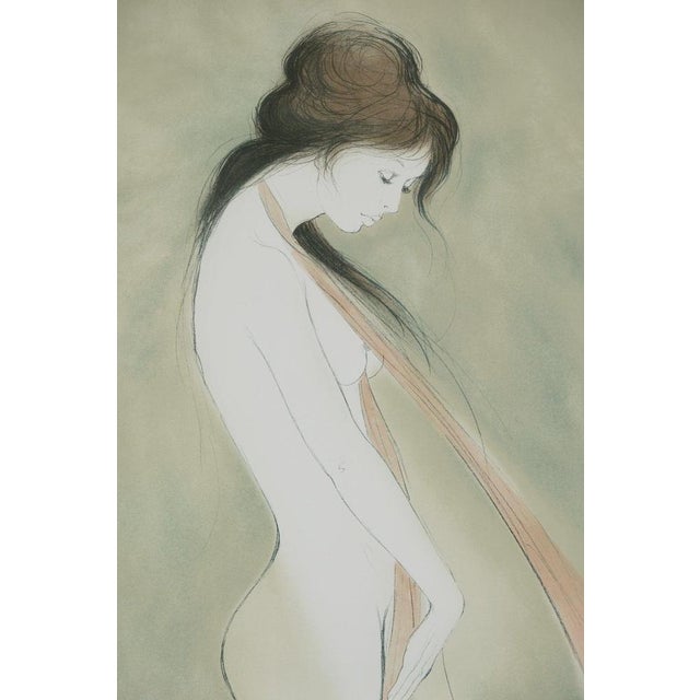 Bernard Charoy (1931-2024) Isabelle with a Headscarf Original color lithograph Signed in pencil Marked as Artist's Proof...