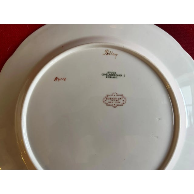 Ceramic Pair Antique Copeland Spode Porcelain Fish Plates for Tiffany & Co. For Sale - Image 7 of 9