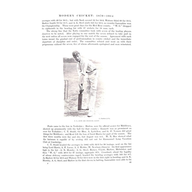 "British Sports and Sportsmen: Cricket and Football" 1917 For Sale - Image 13 of 13