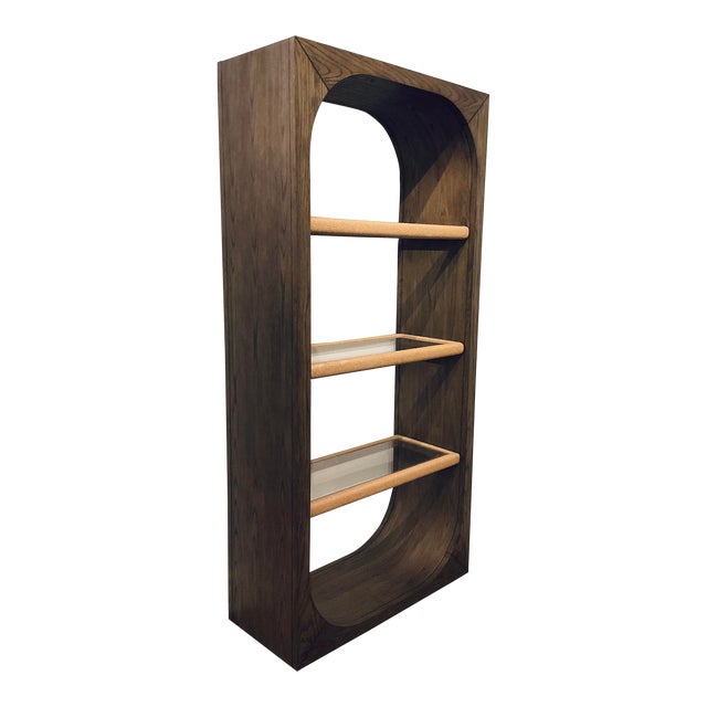 Hooker Furniture Organic Modern Oak and Rope Nevis Bookcase For Sale