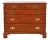 Henkel Harris Georgian Solid Cherry Wood Five-Drawer Dresser or Chest of Drawers For Sale