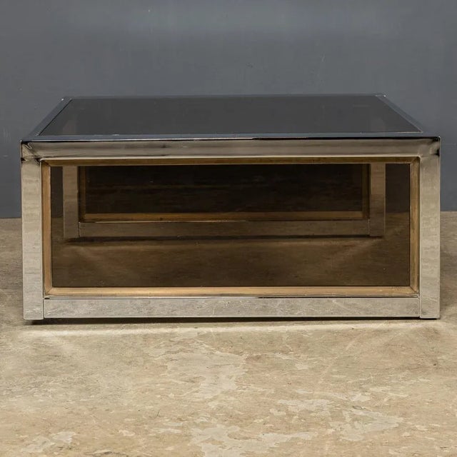 20th Century Chrome & Glass Side Tables, 1970s, Set of 2 For Sale - Image 4 of 13