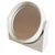 Glass Mid-Century Space Age White Double-Sided Vanity Mirror, 1970s For Sale - Image 7 of 7