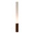 1980s Tambo Cylindro 60" Accent Floor Lamp - Dark Walnut, Weathered Brass, Frosted Acrylic, Dimmer Switch For Sale