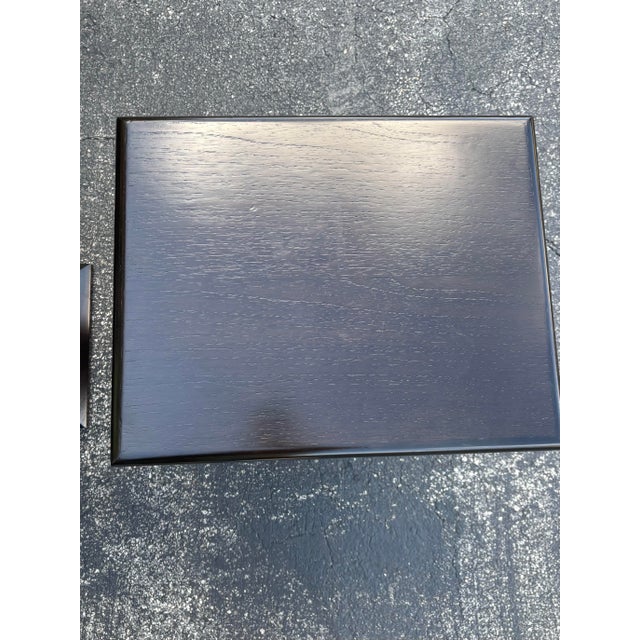 Vintage Ruhlmann Art Deco Side Tables - Solid Mahogany by Jimeco - A Pair, Colombia For Sale - Image 10 of 11