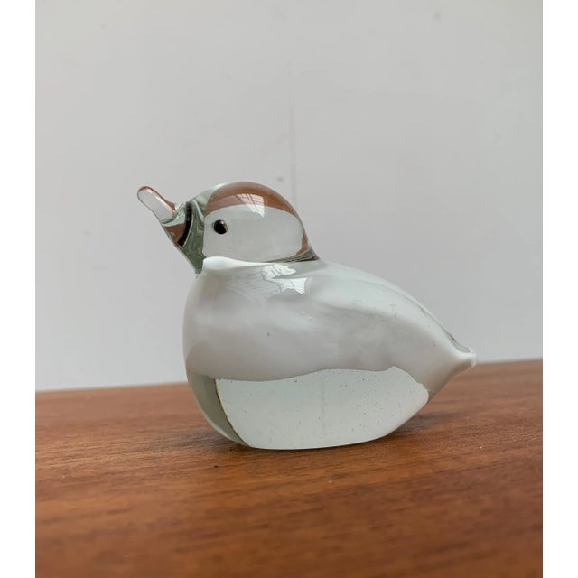Vintage Glass Bird Sculpture For Sale - Image 6 of 13