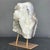 Contemporary Large White Quartz Sculptural Specimen on Custom Metal Stand For Sale - Image 3 of 10