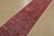 An authentic vintage traditional overdyed Tabriz runner hand-knotted with fine wool and natural dyes. This oriental rug...