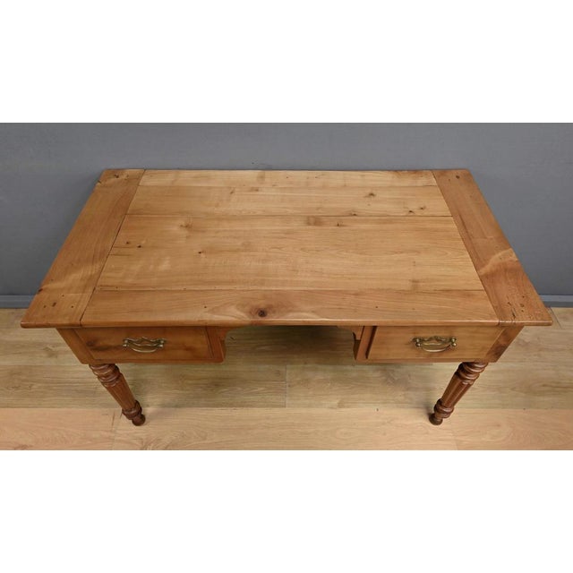 Louis Philippe Style Cherrywood Writing Desk, Late 19th Century For Sale - Image 4 of 18