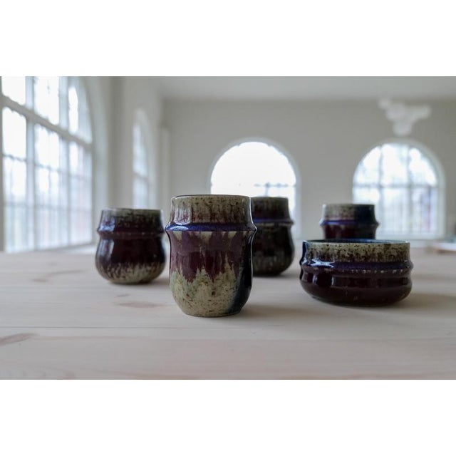 Rörstrand Mid-Century Modern Stoneware Pieces by Sylvia Leuchovius for Rörstrand, 1970s, Set of 5 For Sale - Image 4 of 14