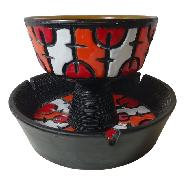 Ceramic Set from Bitossi, Italy, 1960s, Set of 2 For Sale