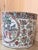 Ceramic Mid 20th Century Chinese Famille Rose Porcelain Jardiniere With Hand Painted Garden Scenes For Sale - Image 7 of 7