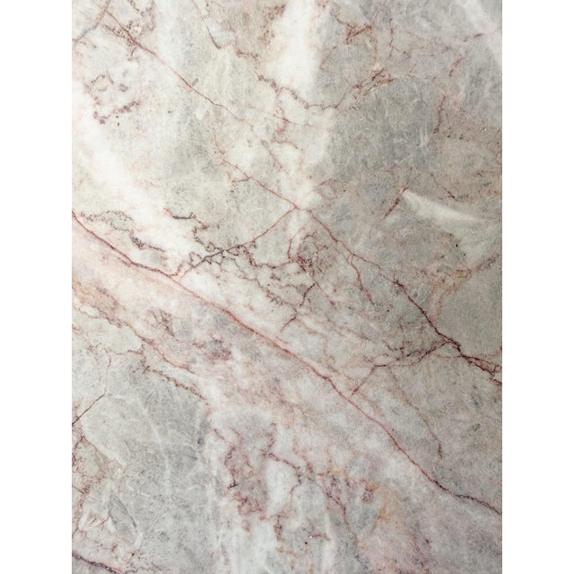 Vintage 1980s Postmodern Marble Stone and Glass Coffee Table For Sale - Image 10 of 11