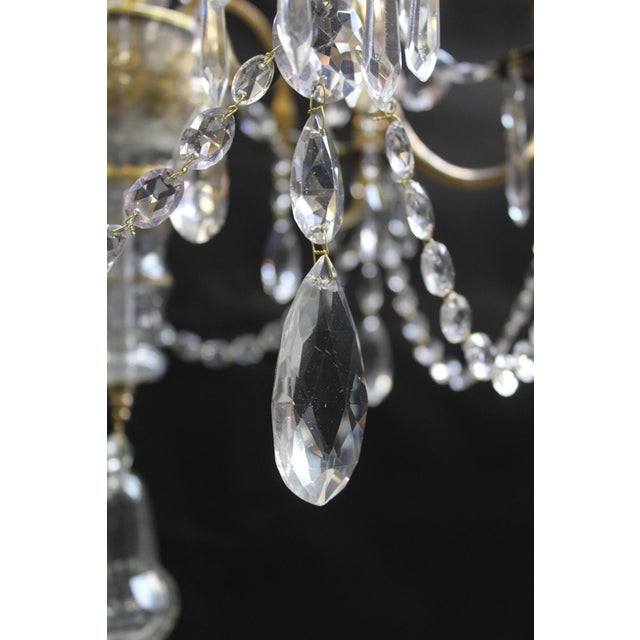 Neoclassical Chandelier in Bronze and Crystal For Sale - Image 13 of 18