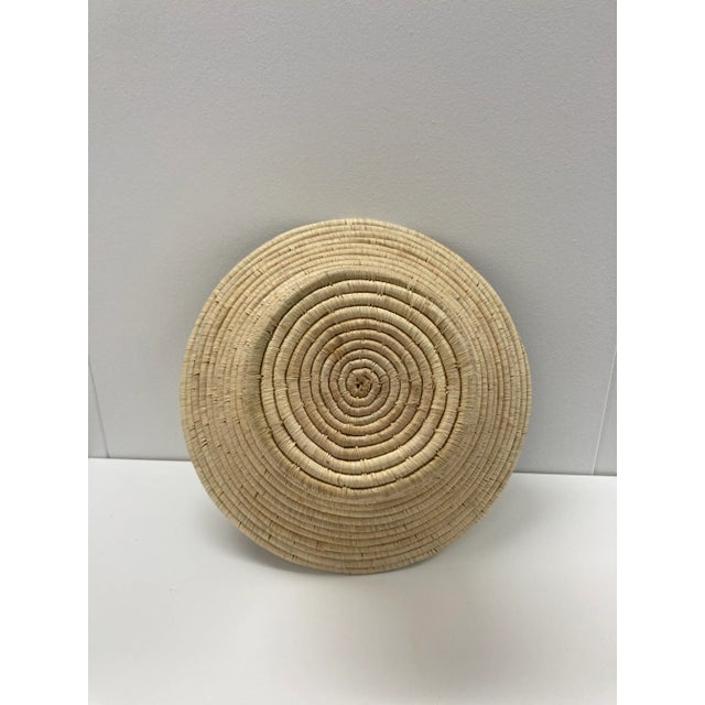 Fruit Bowl Sisal Pedestal Basket Handwoven For Sale - Image 4 of 6