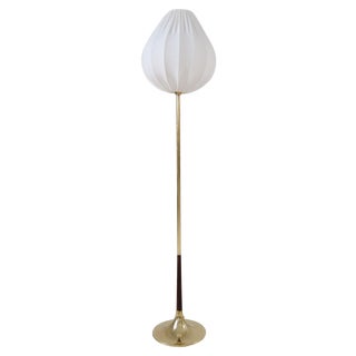 Midcentury Modern Trumpet Shaped Brass Floor Lamp, 1960s For Sale