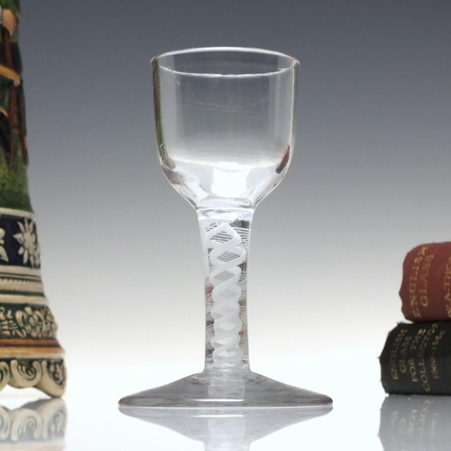 Georgian Opaque Twist Dram Glass, 1760s For Sale - Image 8 of 8