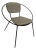 1950s Mid Century Iron Hoop Chair Gray | Kids Childs Chair For Sale