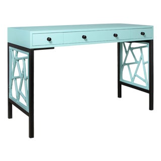Tiffany Writing Desk - Turquoise For Sale