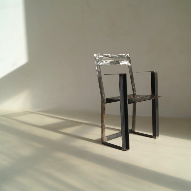 Modernist chair - artwork by the Dutch Albert in ’t Veld (1942- ) Rhythm and balance translated into form - distilled into...