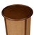 This round end table blends classic form with artisanal texture. Wrapped in open-weave natural cane framed by rich wood...