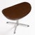Metal 1974 Brown Leather Arne Jacobsen Fritz Hansen Egg Chair & Ottoman For Sale - Image 7 of 18