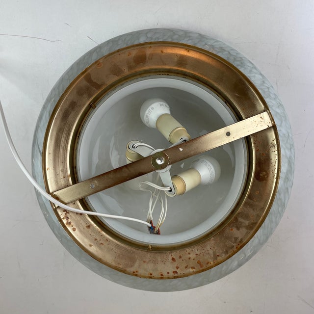Maculato Murano Glass Ceiling Lamp, Italy, 1980s For Sale - Image 14 of 18