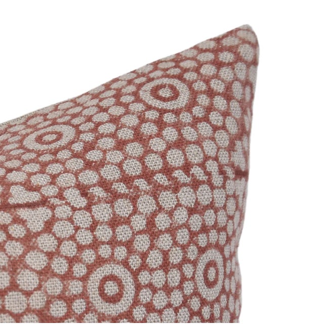 Fabdivine Throw Pillow Cover 20x20 Inch Handmade Block Print Cushion- Chunributi For Sale - Image 6 of 8