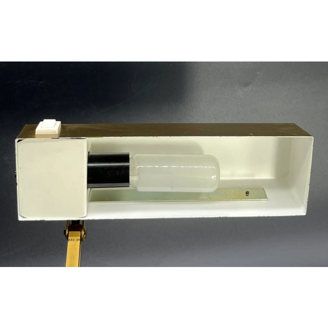 Vintage Brass Bankers Lamp with Wood Veneer Base by Pfäffle, 1960s For Sale - Image 11 of 17