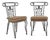 Mid 20th Century Pair of Iron Sun Chairs For Sale