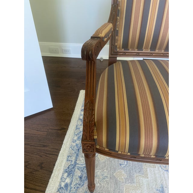 Ethan Allen Carved Nicole Accent Arm Chair Chairish