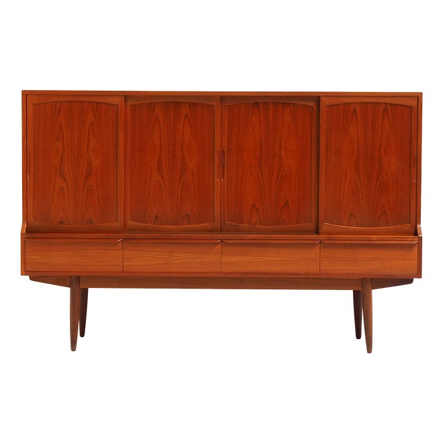 Danish Highboard by Henning Kjærnulf for Vejle Mobelfabrik, 1960s For Sale