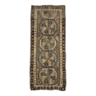 Vintage Turkish Kars Kilim Rug For Sale
