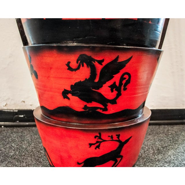 - Vase tarracotta Art Deco - Turin School - Attributed to Lenci Ceramiche - 30s This piece is attributed to the mentioned...