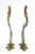 Late 20th Century Pair of Vintage Indian Brass Elephant Double Wall Hooks – Bohemian / Global For Sale - Image 5 of 11