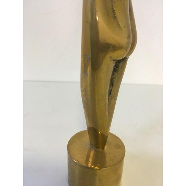 Gold Andrea Picini, Postmodern Figurative Sculpture, 1980s, Bronze For Sale - Image 8 of 15