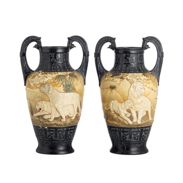 Porcelain Vases, 1863, Set of 2 For Sale - Image 6 of 6