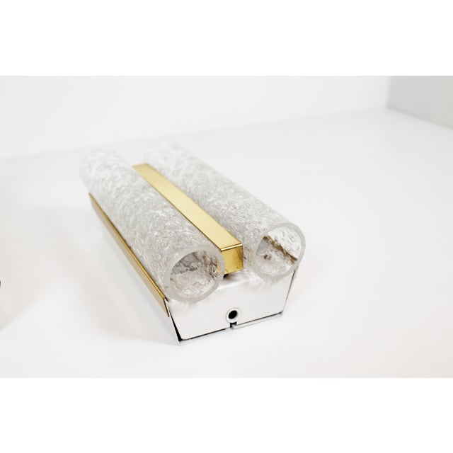 Wall Lamps in Brass and Glass by Doria Leuchten, 1970s, Set of 2 For Sale - Image 3 of 10
