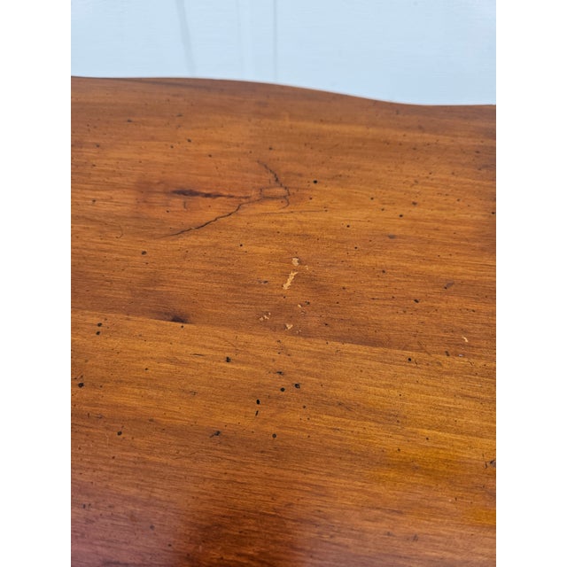 Petite Pine Flip Top Pedestal Side Tables Candle Stands For Sale - Image 9 of 11