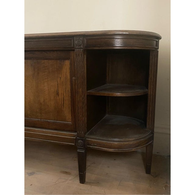 1900 Antique Oak Apothecary Pharmacy General Store Counter Cabinet Glass Case For Sale - Image 10 of 12