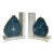 Modern Sliced Agate and Marble Aysha Bookends Set of 2 For Sale