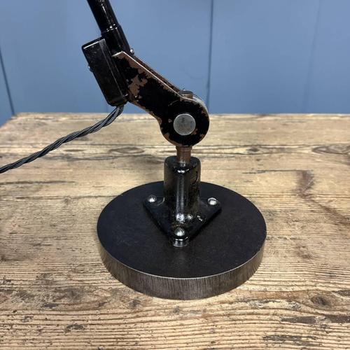 Black Table Lamp with Enamel Shade from Rademacher For Sale - Image 17 of 18