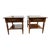 Vintage Ethan Allen Pair of Traditional Style Solid Wood 2 Tier Nightstands Bed Side Tables. For Sale