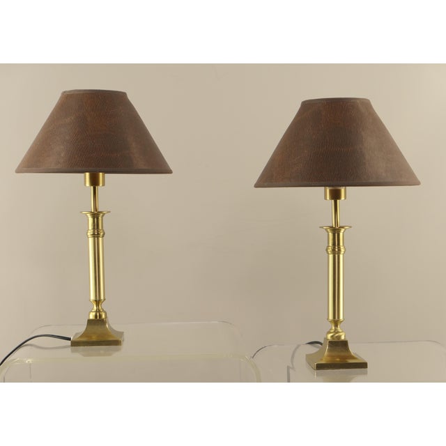 Brass Table Lamps, Germany, 1980s, Set of 2 For Sale - Image 12 of 12