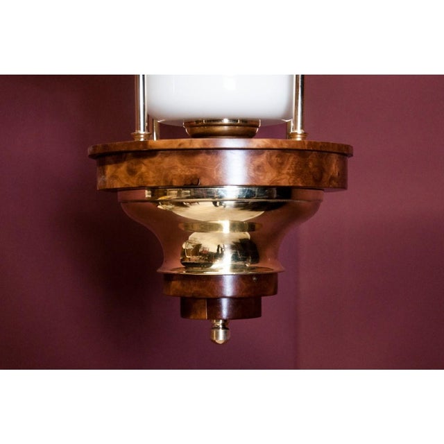 1940s Art Deco Chandelier, Poland, 1940s For Sale - Image 5 of 7