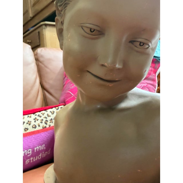 Late 19th Century French Terracotta Bust of "La Rieuse" After Jean-Baptiste Pigalle For Sale - Image 4 of 8
