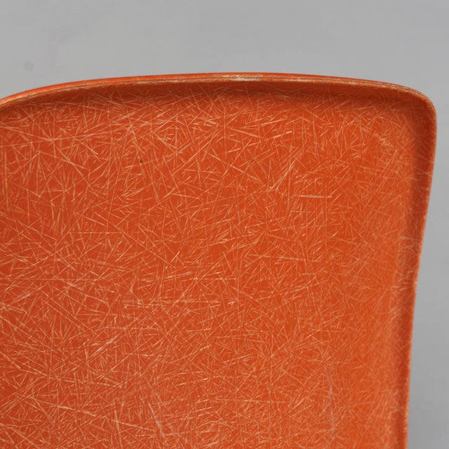 Charles Eames for Herman Miller Orange Fiberglass Counter Height Stools For Sale - Image 16 of 18