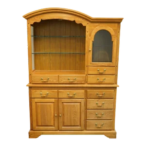 Kincaid Country Roads Collection 56" Illuminated Open Display China Cabinet 57-075 / 57-078