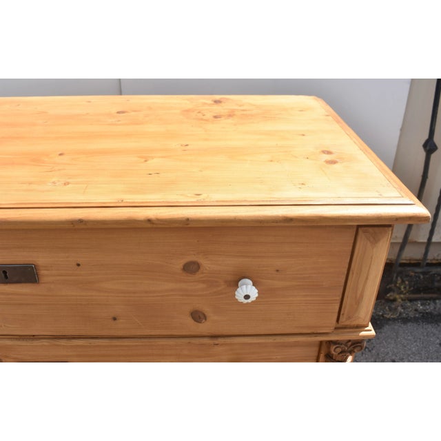 Pine Chest of Four Drawers, Hungary For Sale - Image 12 of 14
